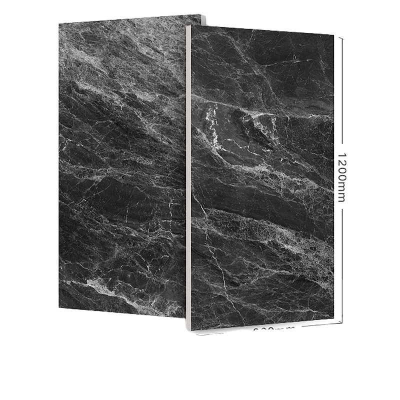 12MM acabado pulido imitación de piedra textura azulejos de mármol moderno para el interior de la habitación ((D5-L18709)