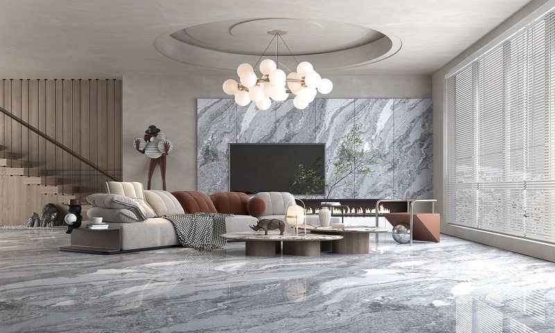 Moderna imitación de piedra de porcelana azulejos acristalados para paredes y pisos interiores y exteriores