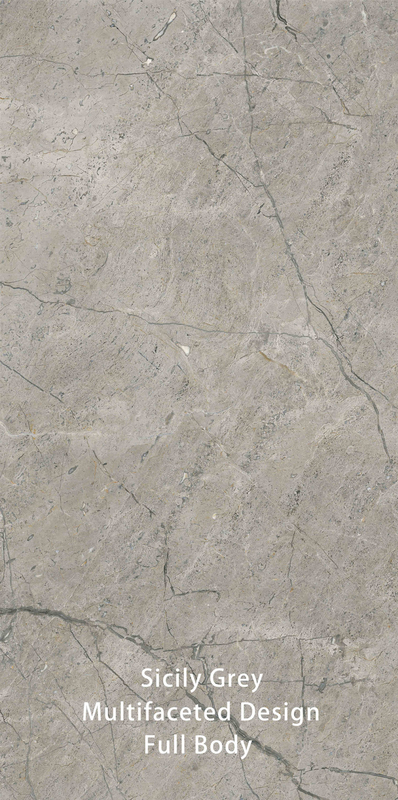 600 X 1200 MM Grisa Vintage Imitación de piedra texturizada Superficie Moderno azulejos de baño