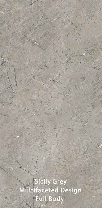 600 X 1200 MM Grisa Vintage Imitación de piedra texturizada Superficie Moderno azulejos de baño