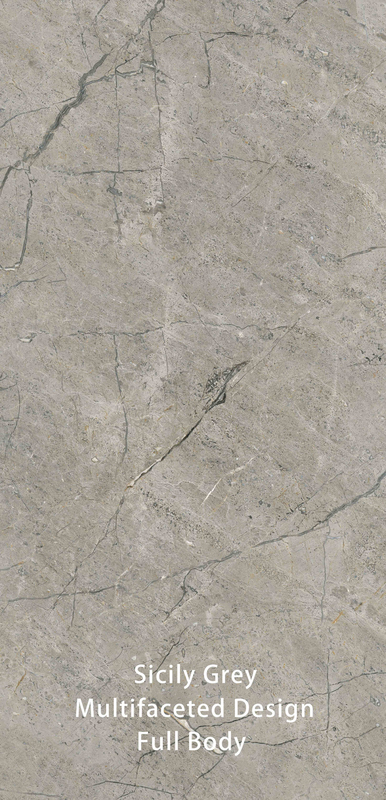 600 X 1200 MM Grisa Vintage Imitación de piedra texturizada Superficie Moderno azulejos de baño