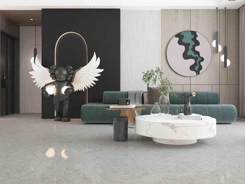 Moderna imitación de la piedra de las baldosas de porcelana para pisos y paredes interiores