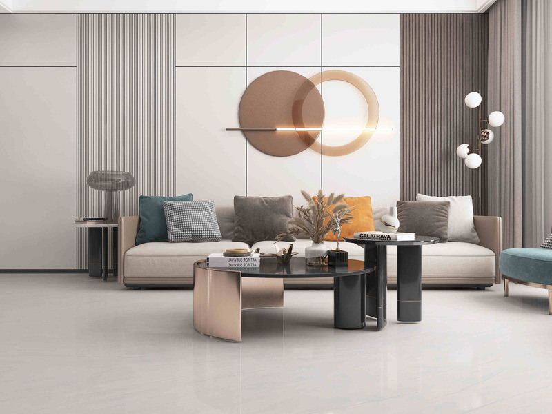 Elegante estilo moderno efecto de piedra azulejos de suelo de porcelana 600x1200mm En acabado mate / brillante