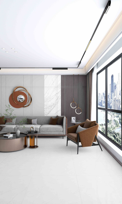 800x800mm Piedra de aspecto moderno azulejos de porcelana para la decoración de la pared del piso