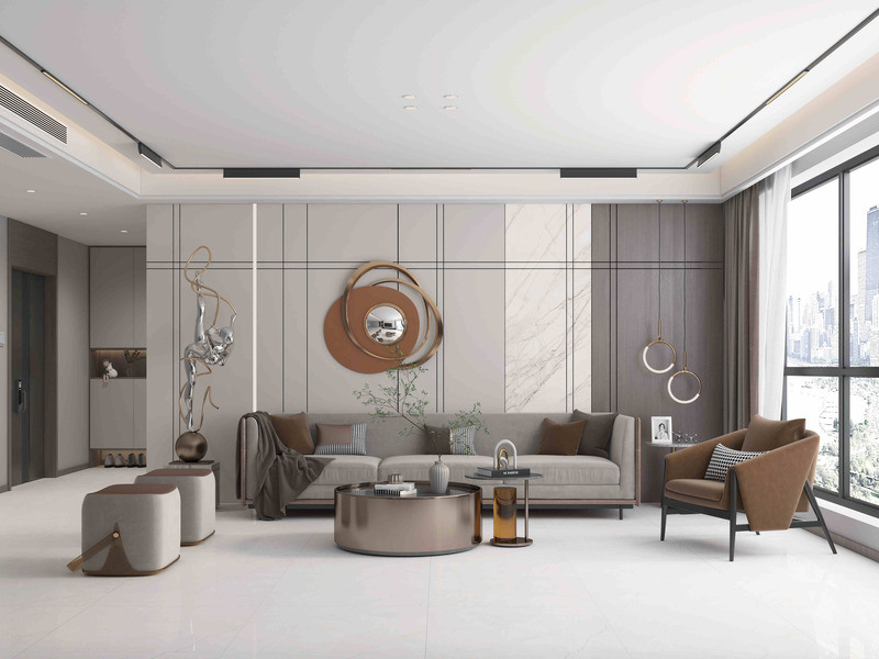 800x800mm Piedra de aspecto moderno azulejos de porcelana para la decoración de la pared del piso