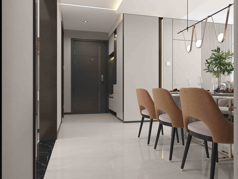 Tejas de mármol moderno brillante de 600x1200 mm de porcelana antideslizante para paredes y pisos